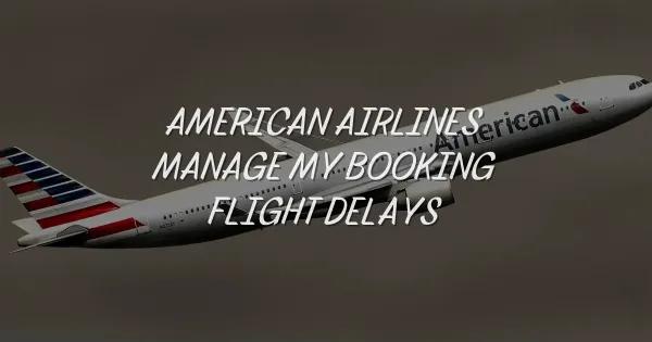 Why You Must Use American Airlines Manage My Booking for Delays