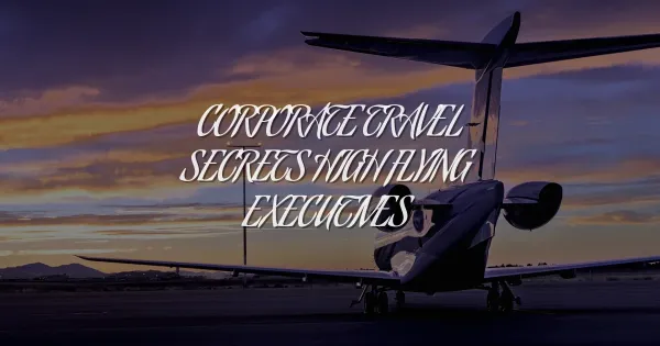 Corporate Travel Secrets of High-Flying Executives