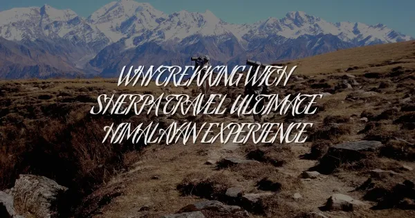 Why Sherpa Travel Offers the Ultimate Himalayan Trekking Experience