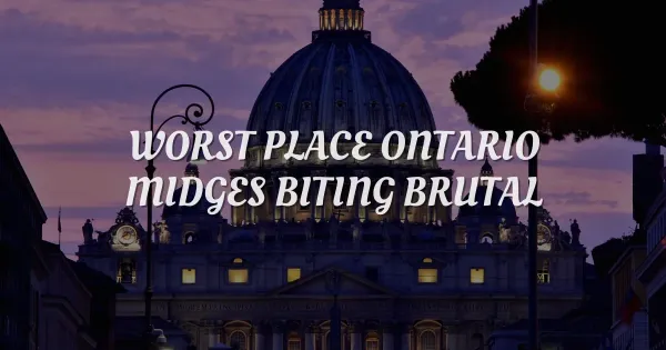 Worst Place in Ontario For Midges: Where The Biting Gets Brutal