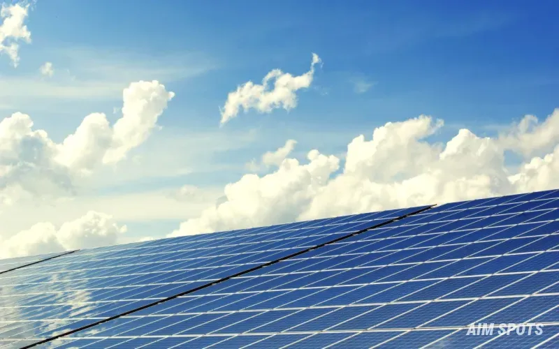 solar panels installed at a mountain ski resort