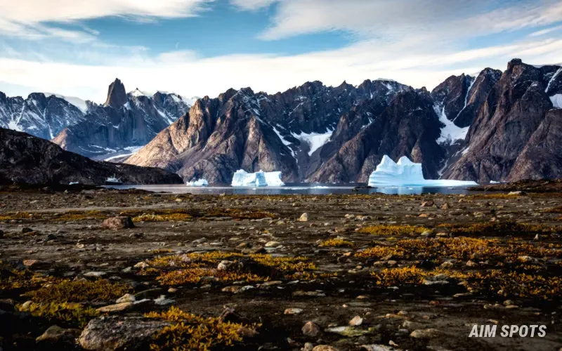 Greenland Ice Sheet aerial view