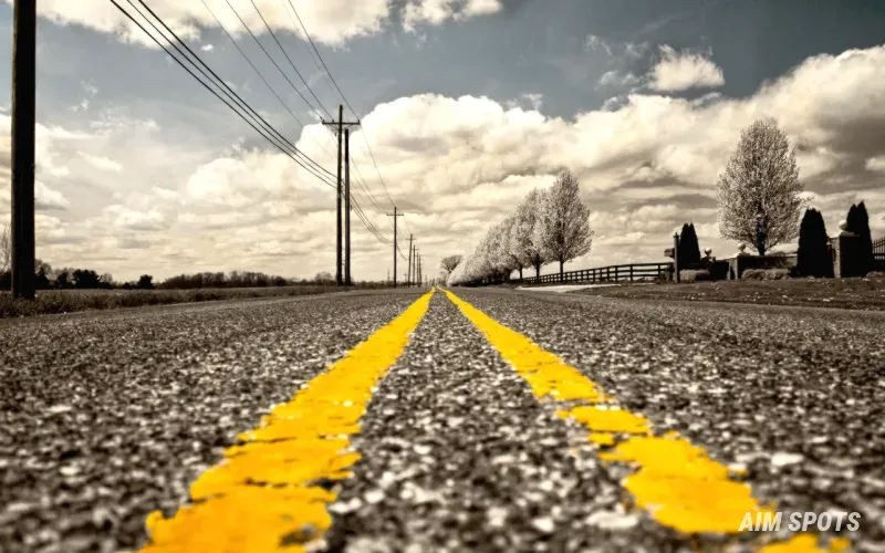 scenic road trip through mountain highway