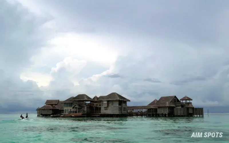 Maldives luxury overwater villa