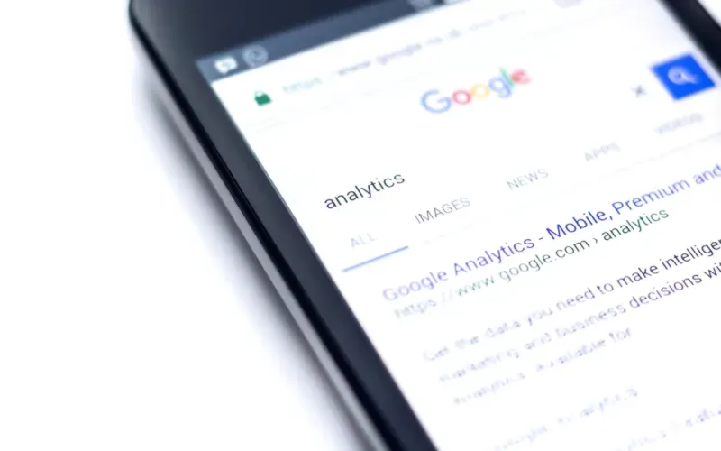 digital search results on tablet