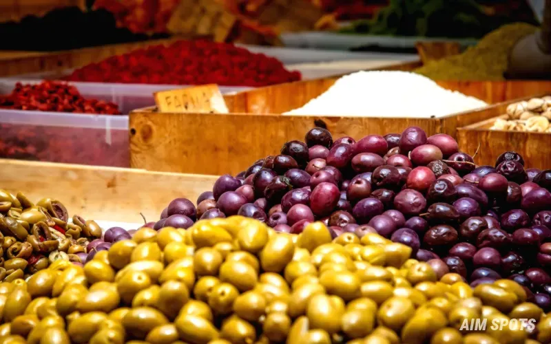 local market with fresh produce