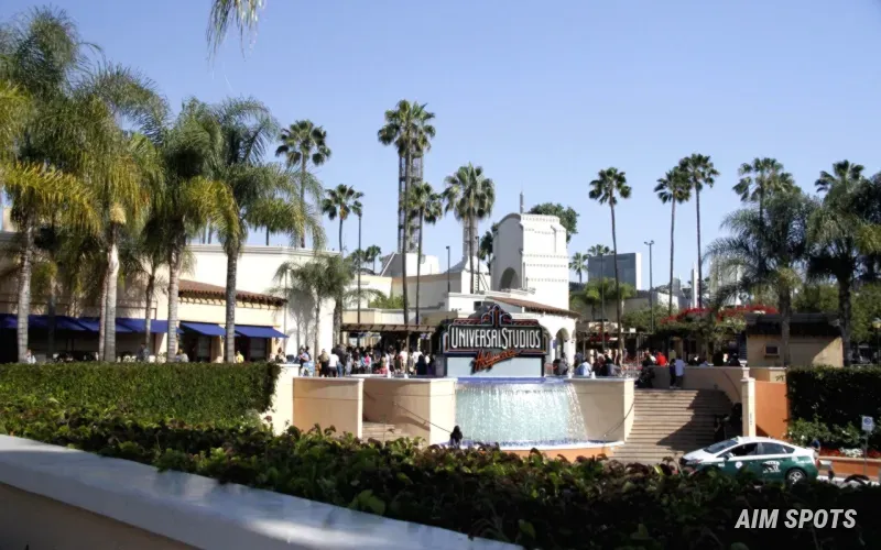 Universal Studios globe entrance
