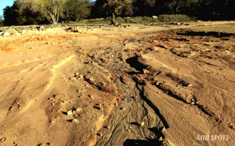 eroded tropical beach rising sea levels