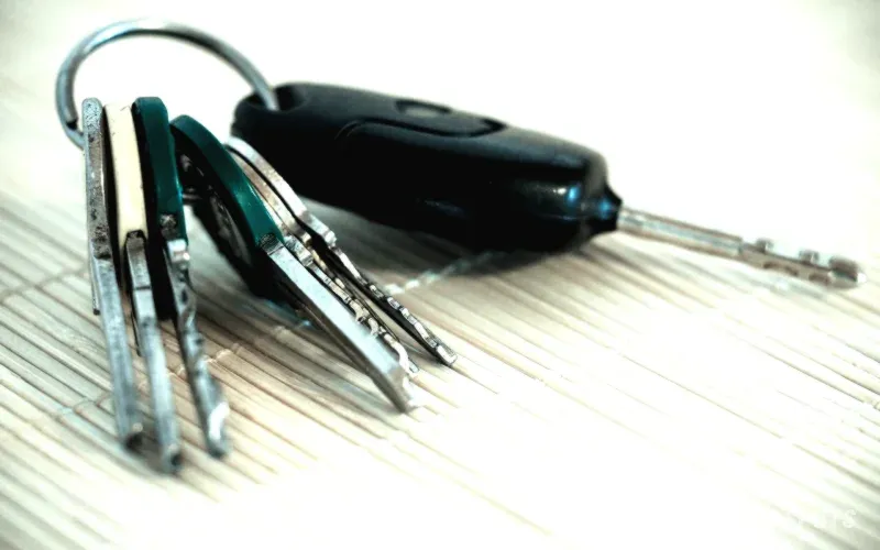 house keys close up