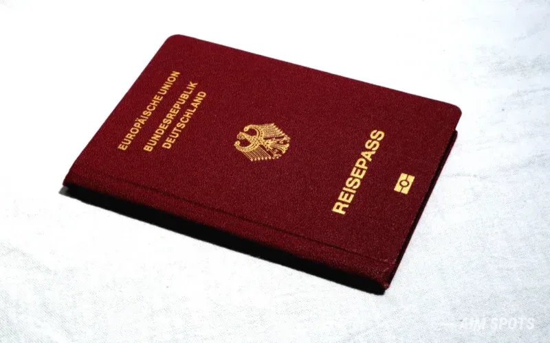 travel documents passport and phone digital form