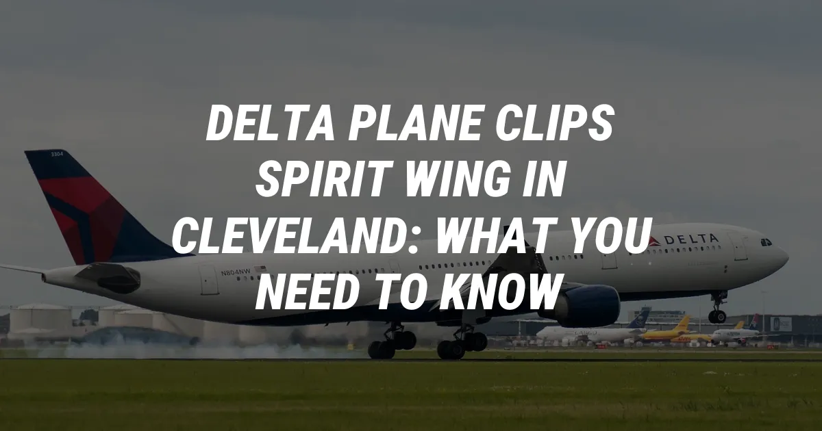 Delta Plane Clips Spirit Wing in Cleveland: What You Need to Know