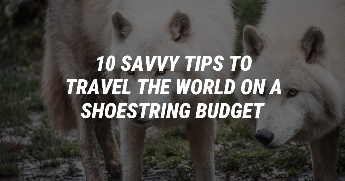 5 Savvy Tips to Travel the World on a Shoestring Budget